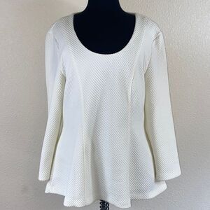 IMNYV ISSAC MIZRAHI WOMEN TOP BLAZER BLOUSE SIZE M